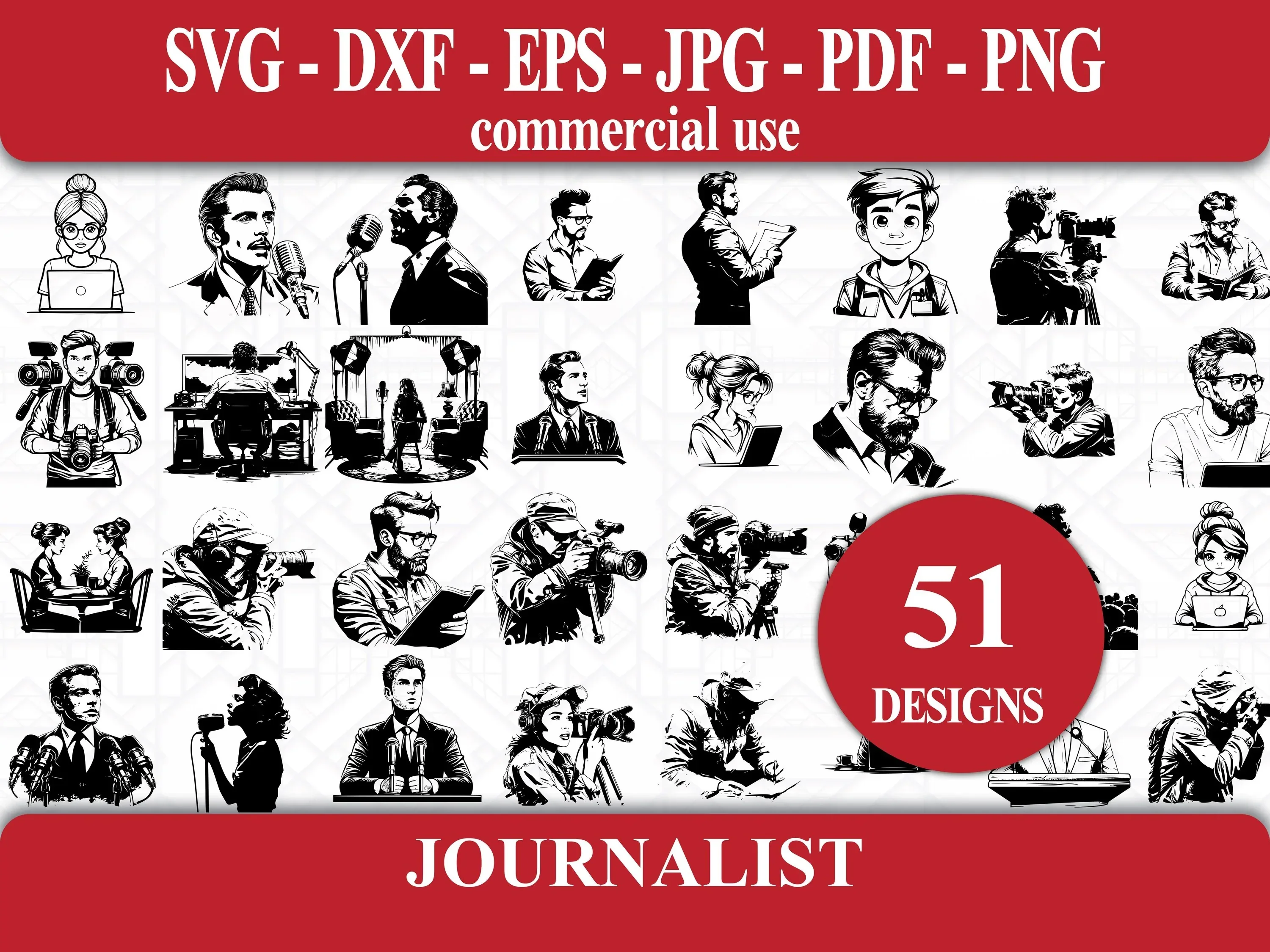 Journalist SVG Bundle