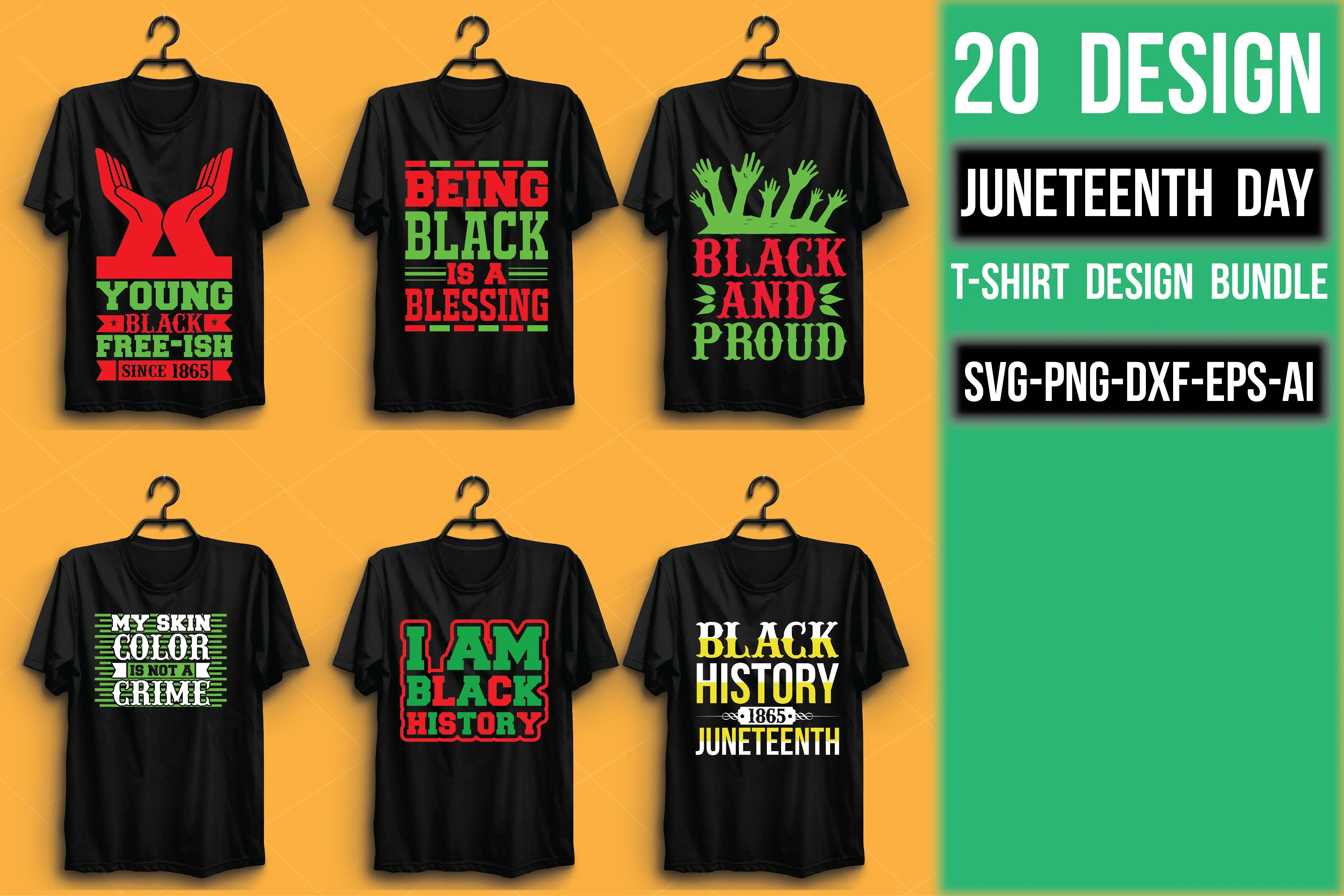 Juneteenth Day T Shirt Bundle - Image 3
