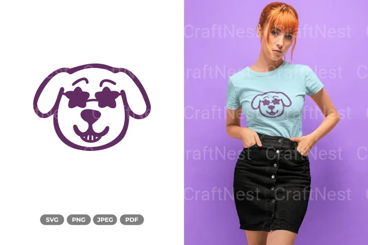 Kawaii Cool Dog Clipart Bundle
