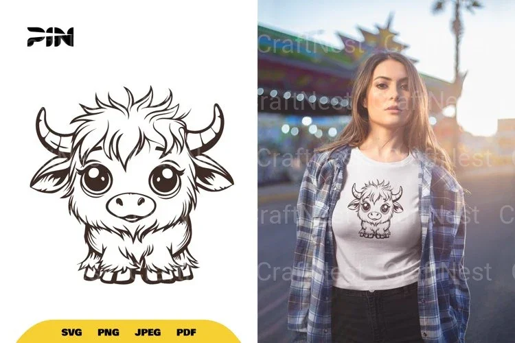 Kawaii Cow Chibi and Cute Clipart Bundle