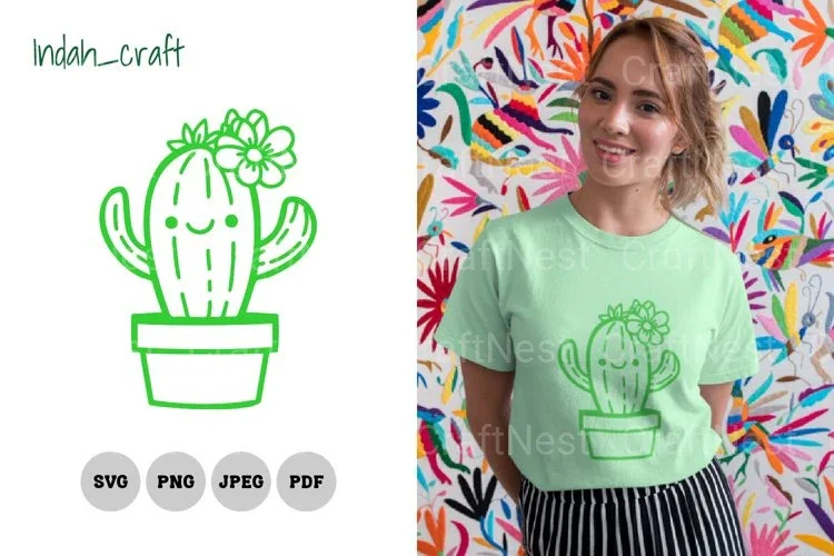 Kawaii Cute Cactus SVG Bundle