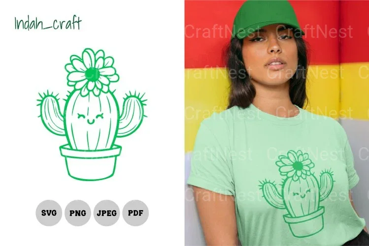 Kawaii Cute Cactus SVG Bundle