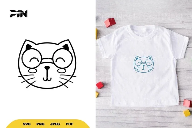 Kawaii Cute Cat SVG Bundle