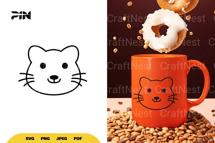 Kawaii Cute Cat SVG Bundle