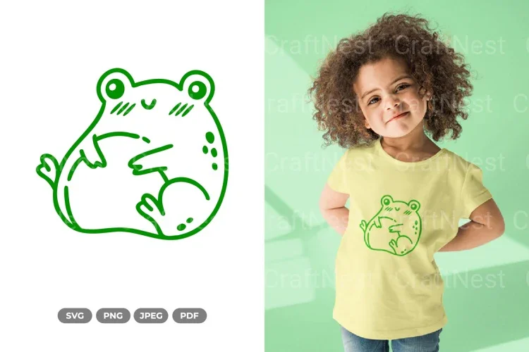 Kawaii Frog SVG Bundle