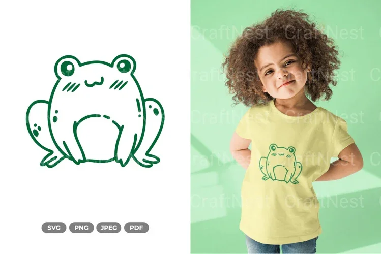 Kawaii Frog SVG Bundle