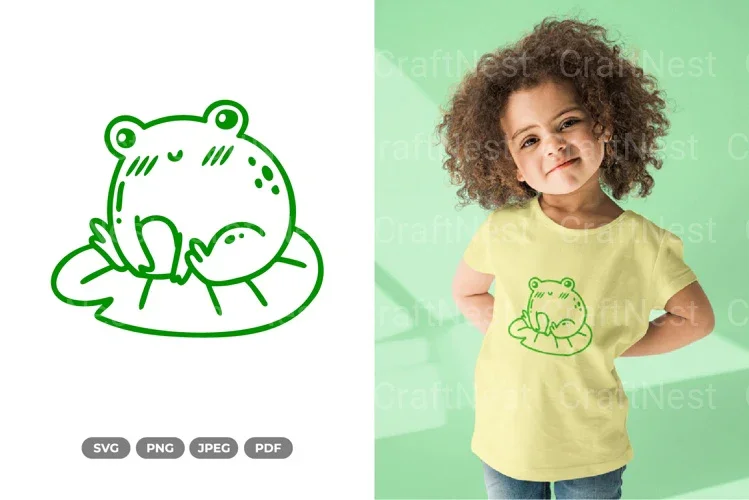 Kawaii Frog SVG Bundle