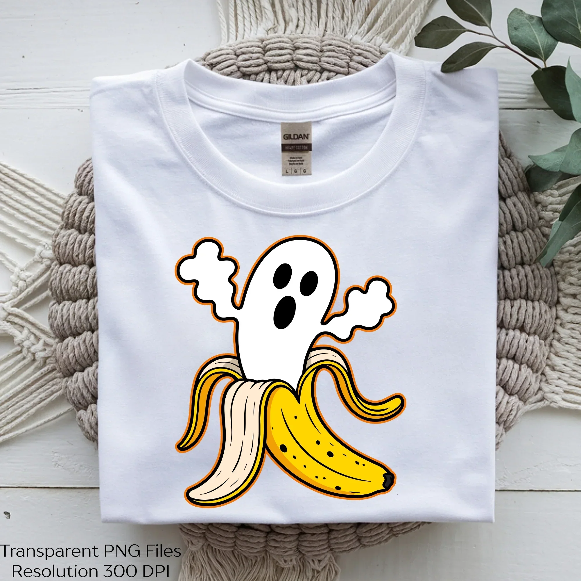 Kawaii Halloween Ghost Banana Spooky SVG Bundle