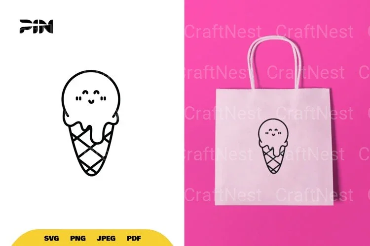 Kawaii Ice Cream SVG Bundle