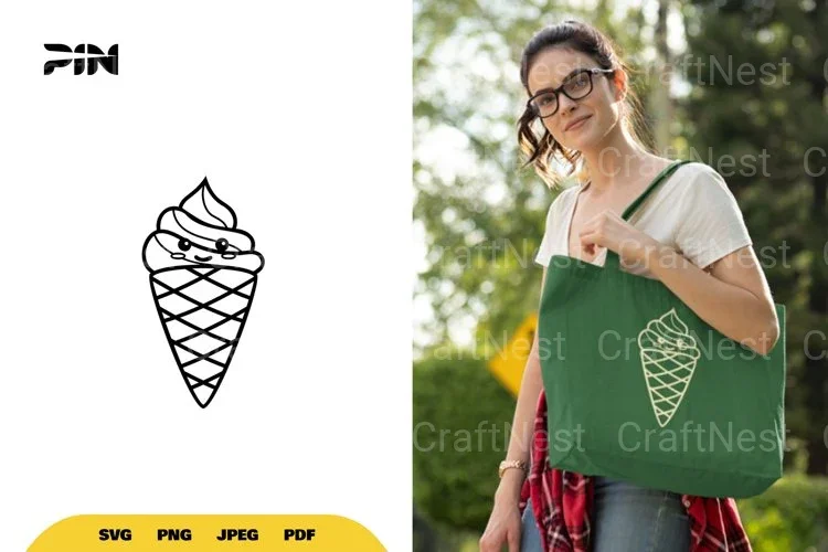 Kawaii Ice Cream SVG Bundle