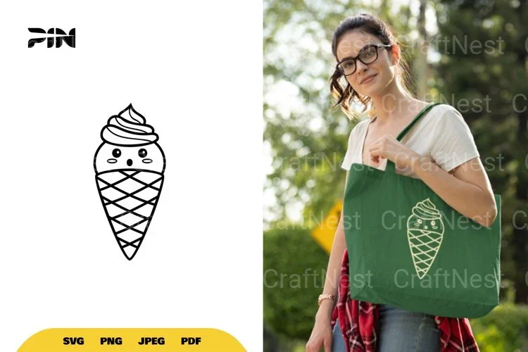 Kawaii Ice Cream SVG Bundle