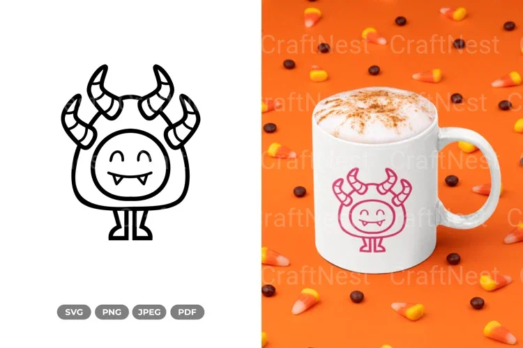 Kawaii Monster Doodle SVG Bundle