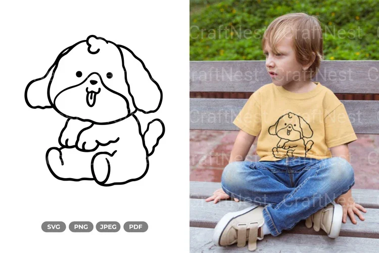 Kawaii Puppy Pet Clipart Bundle
