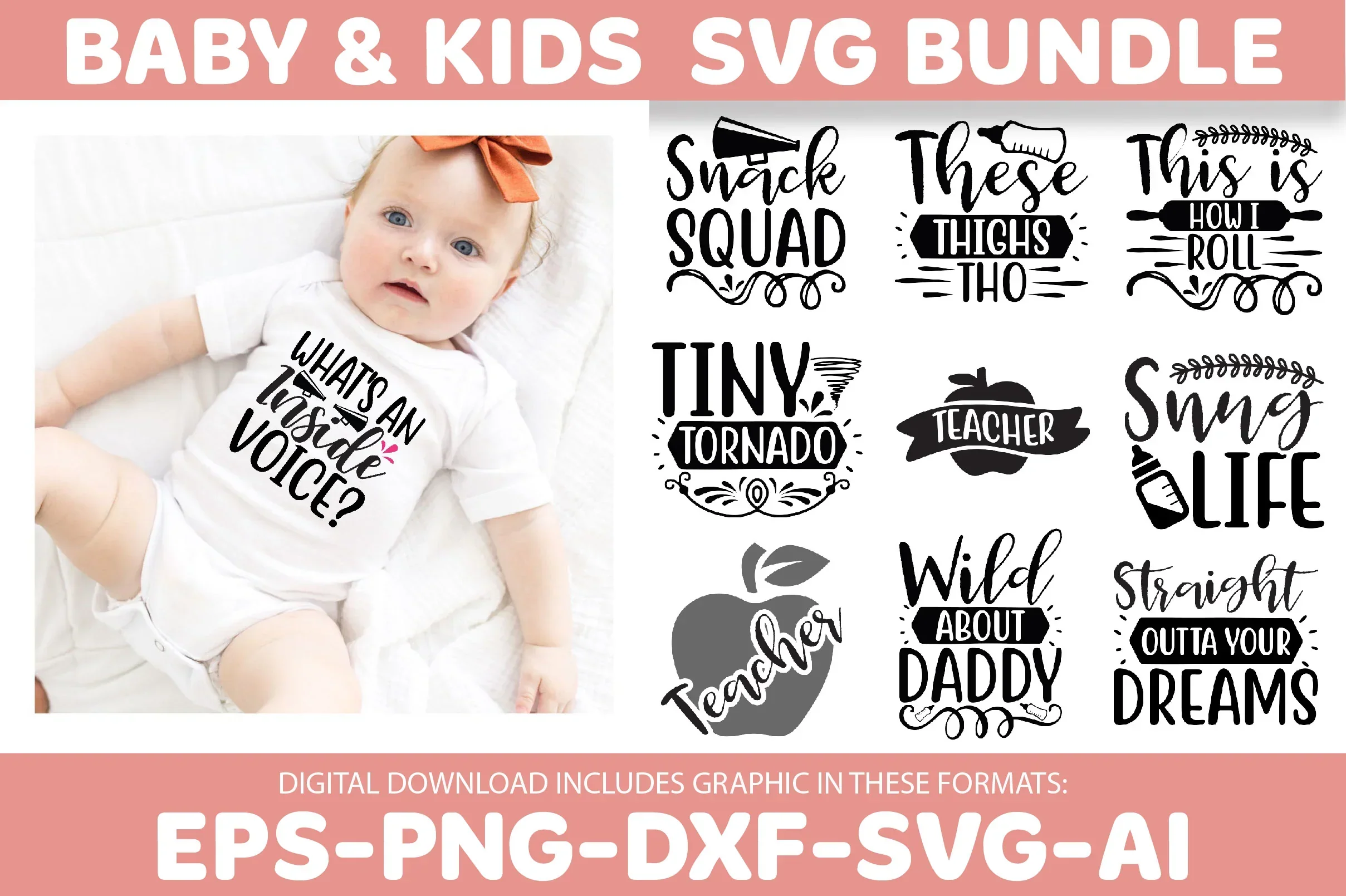 Kids & Baby SVG Bundle