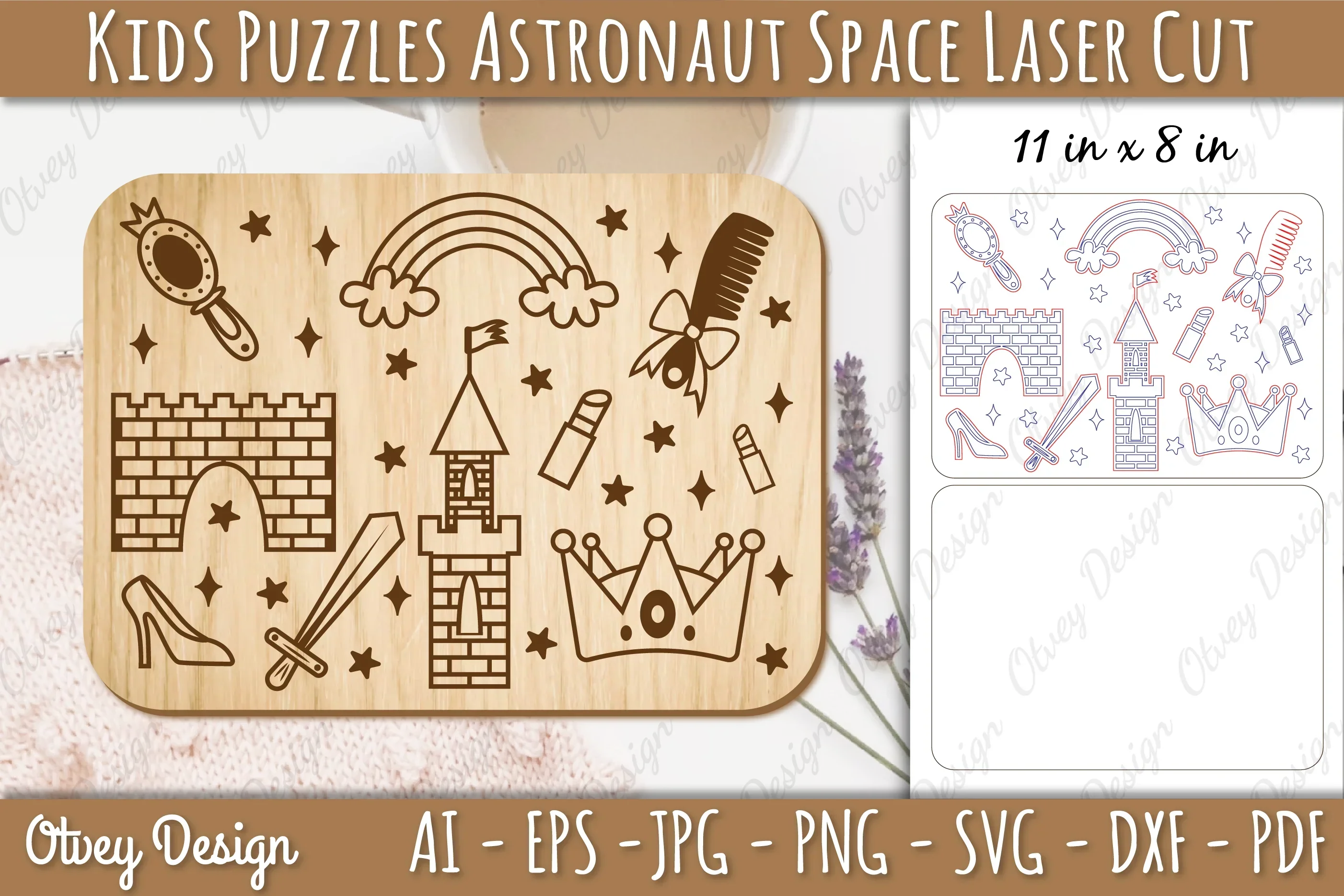 Kids Castle Educational Puzzles SVG Bundle - Image 2