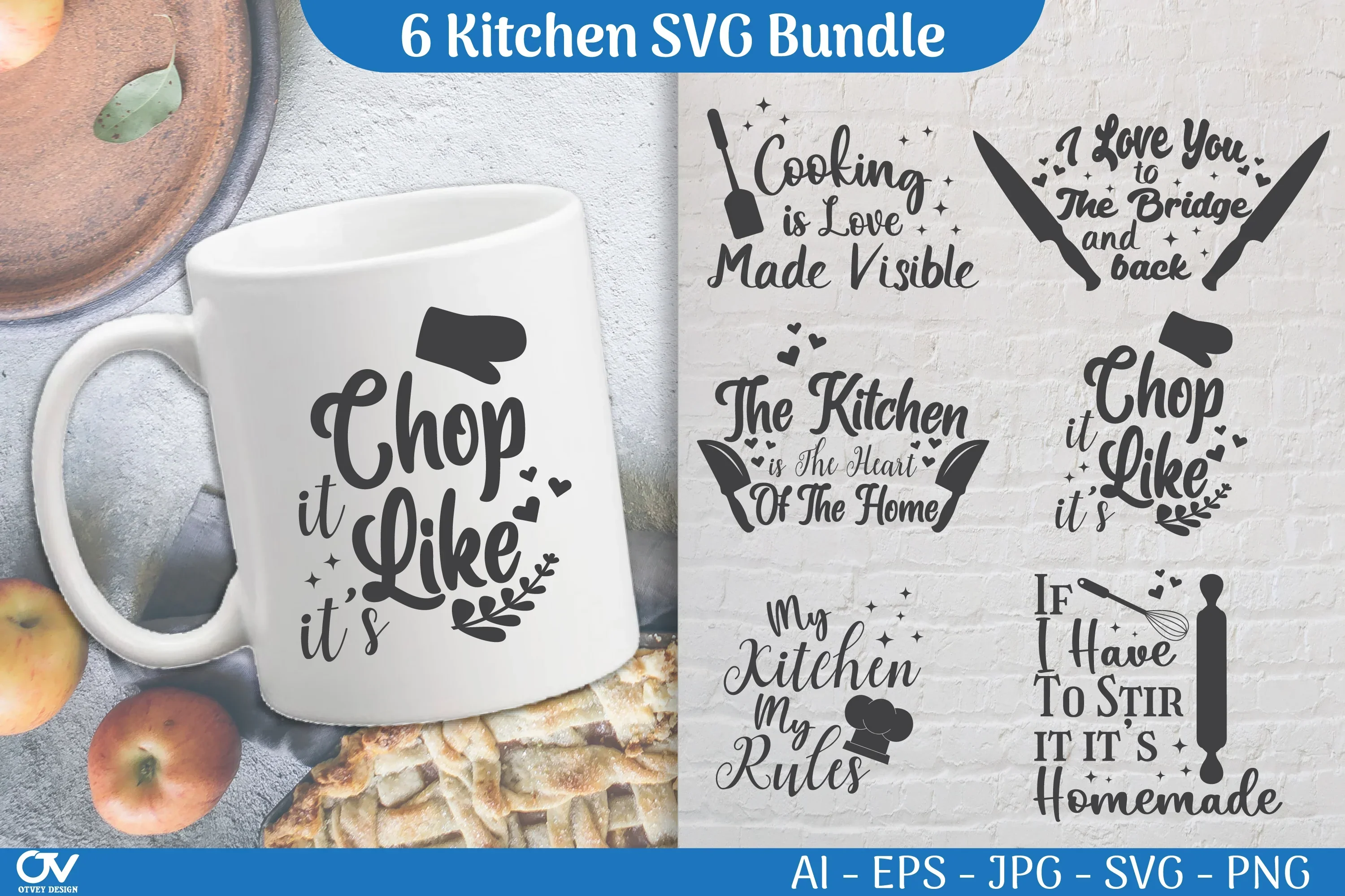 Kitchen Decal SVG Bundle