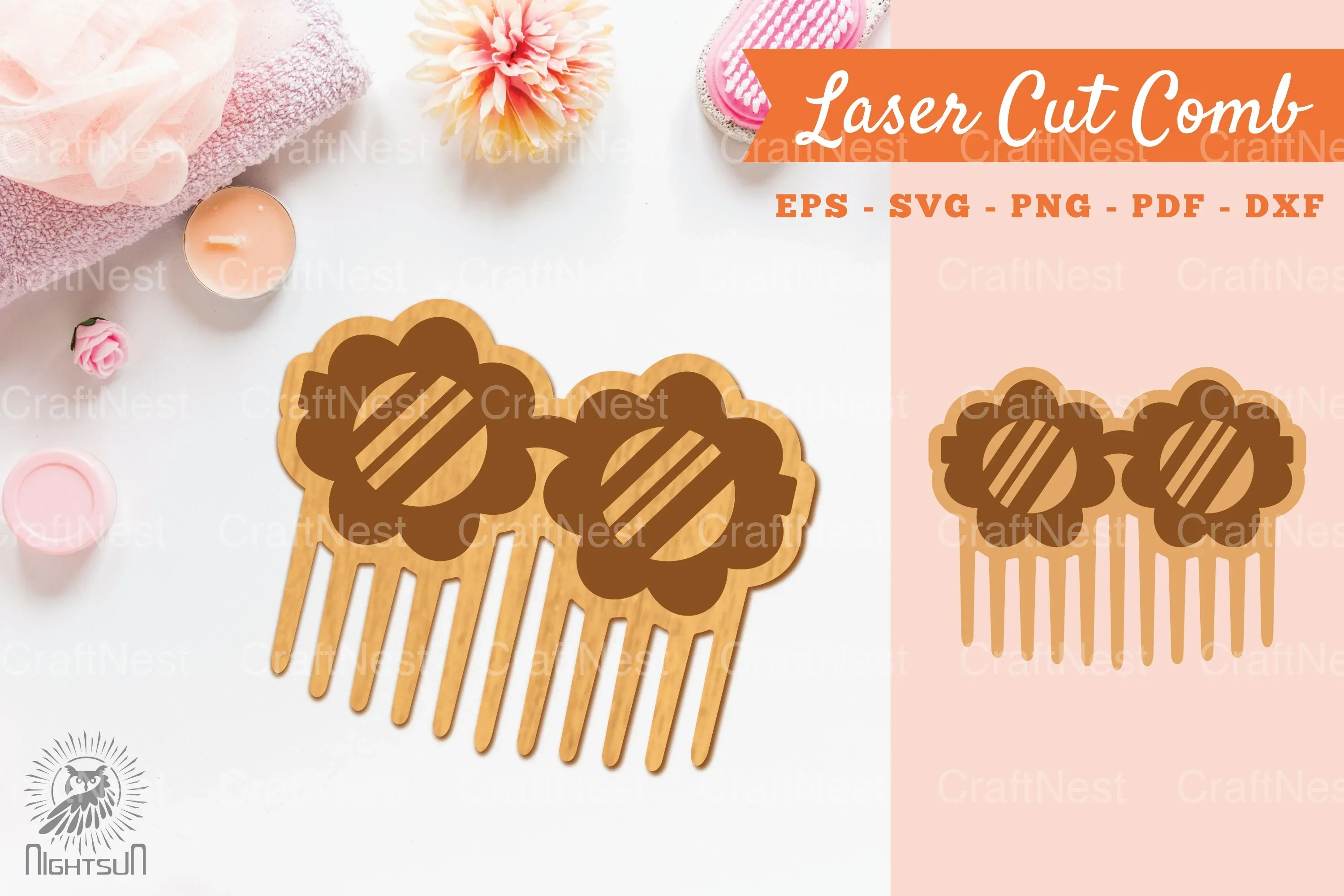 Laser Cut Comb SVG Bundle