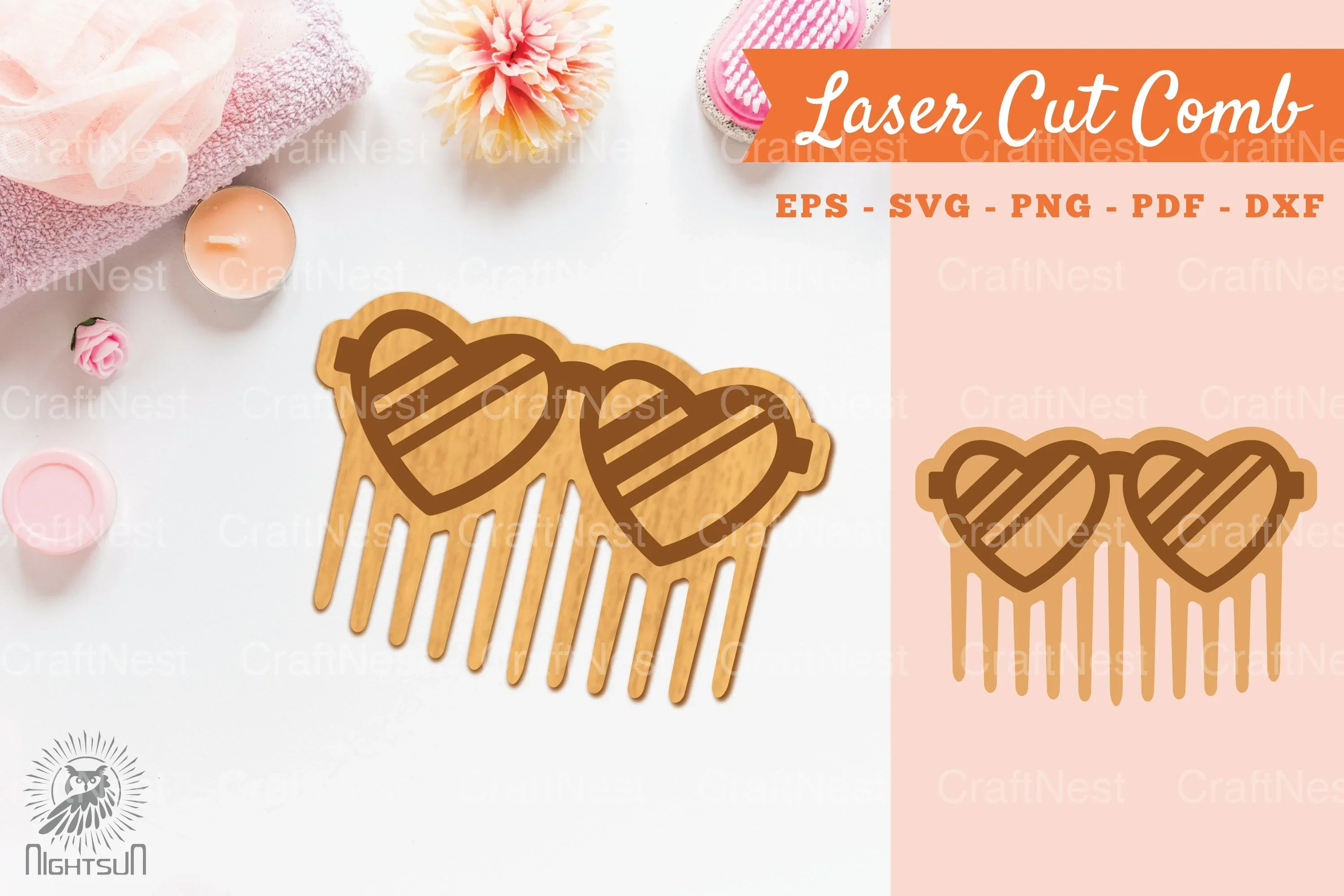 Laser Cut Comb SVG Bundle