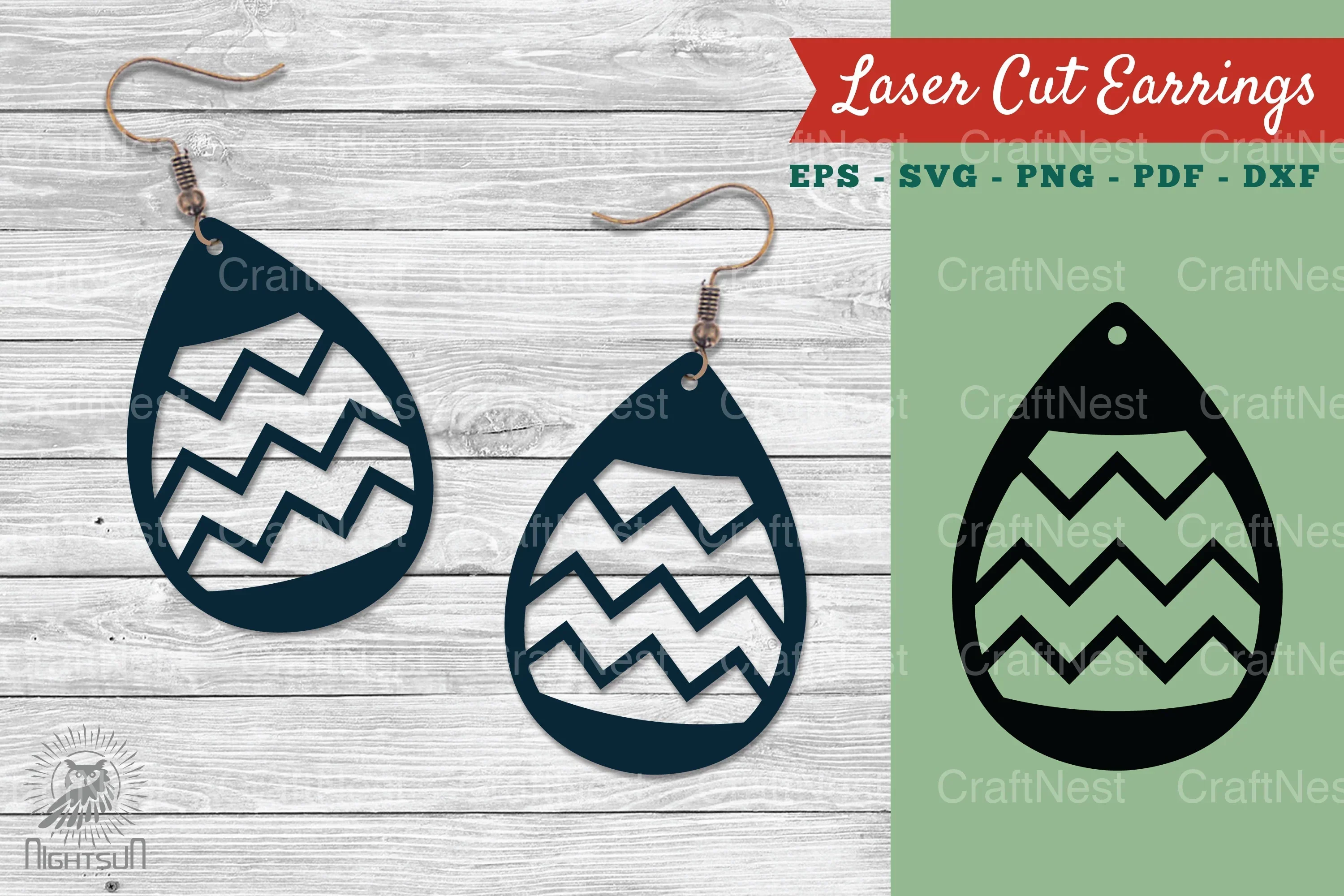 Laser Cut Earrings Design SVG Bundle