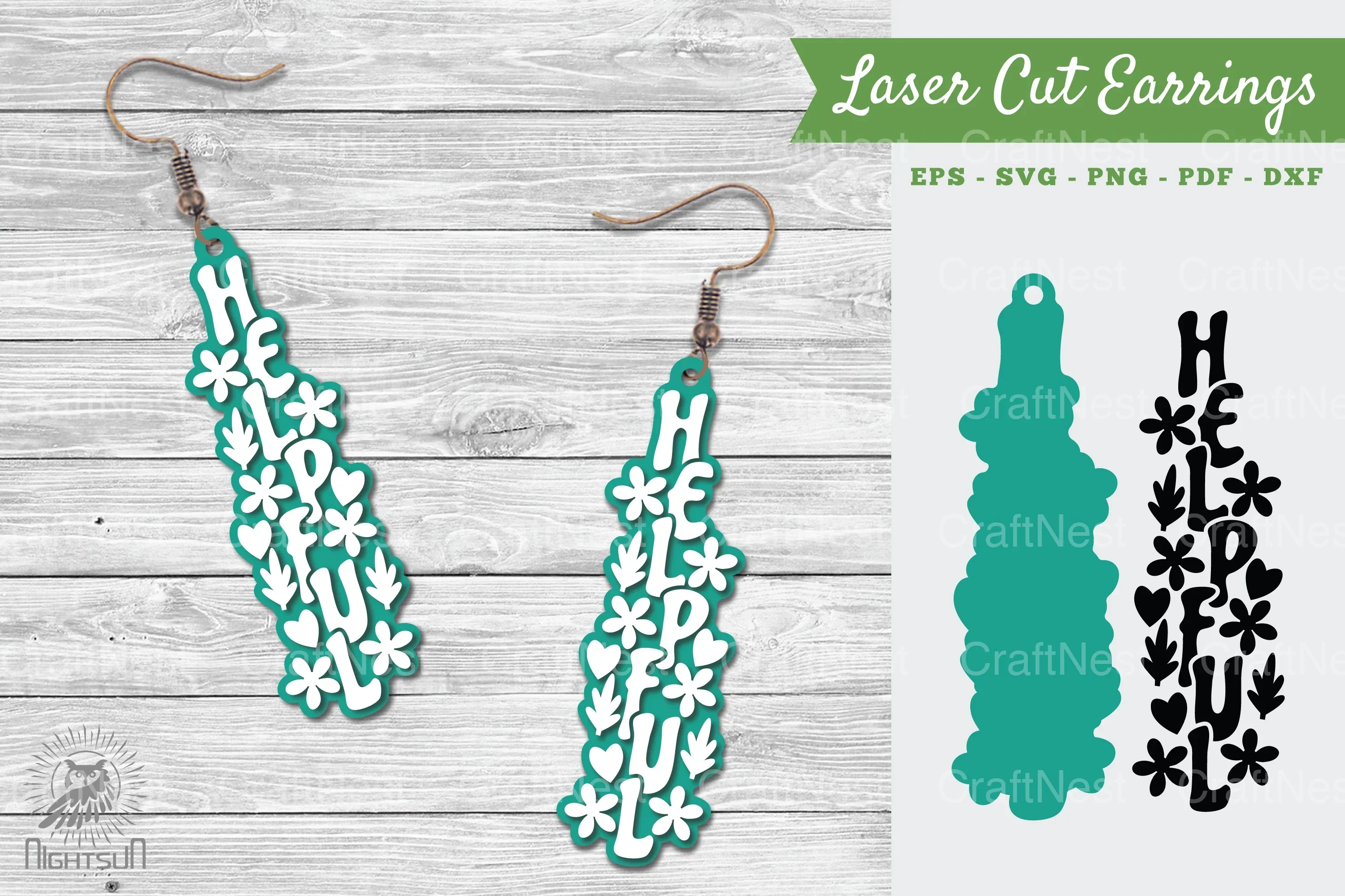 Laser Cut Earrings SVG Bundle