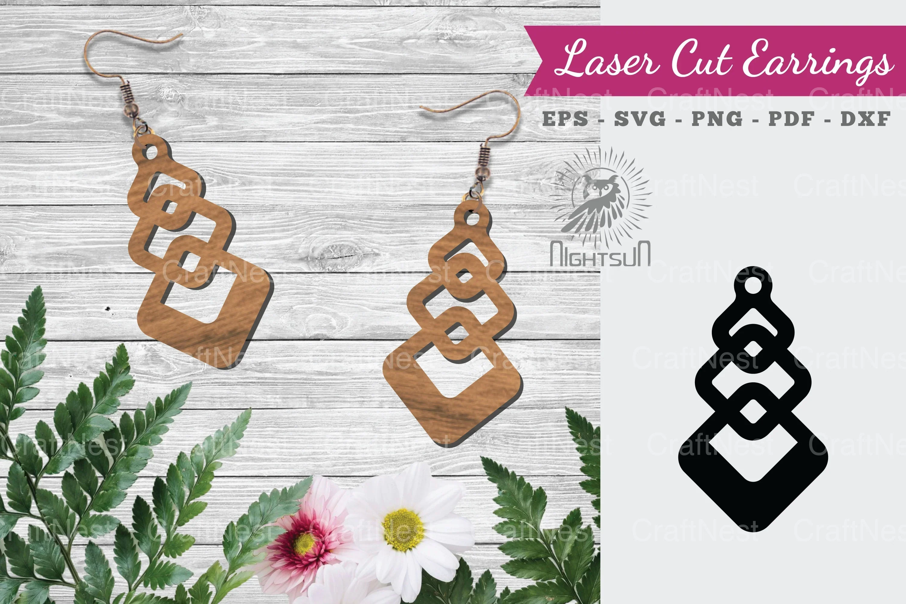 Laser Cut Earrings SVG Bundle