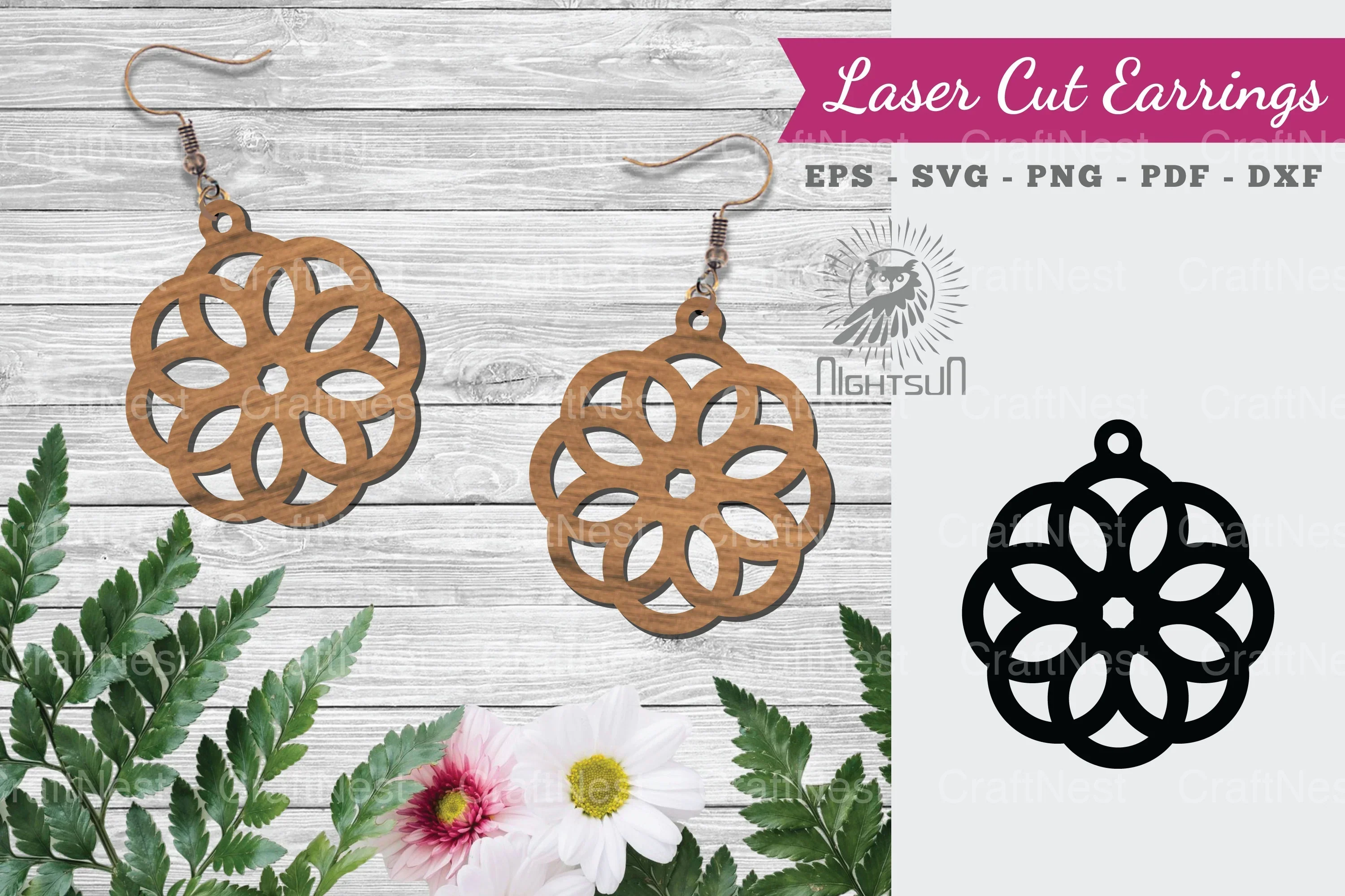Laser Cut Earrings SVG Bundle