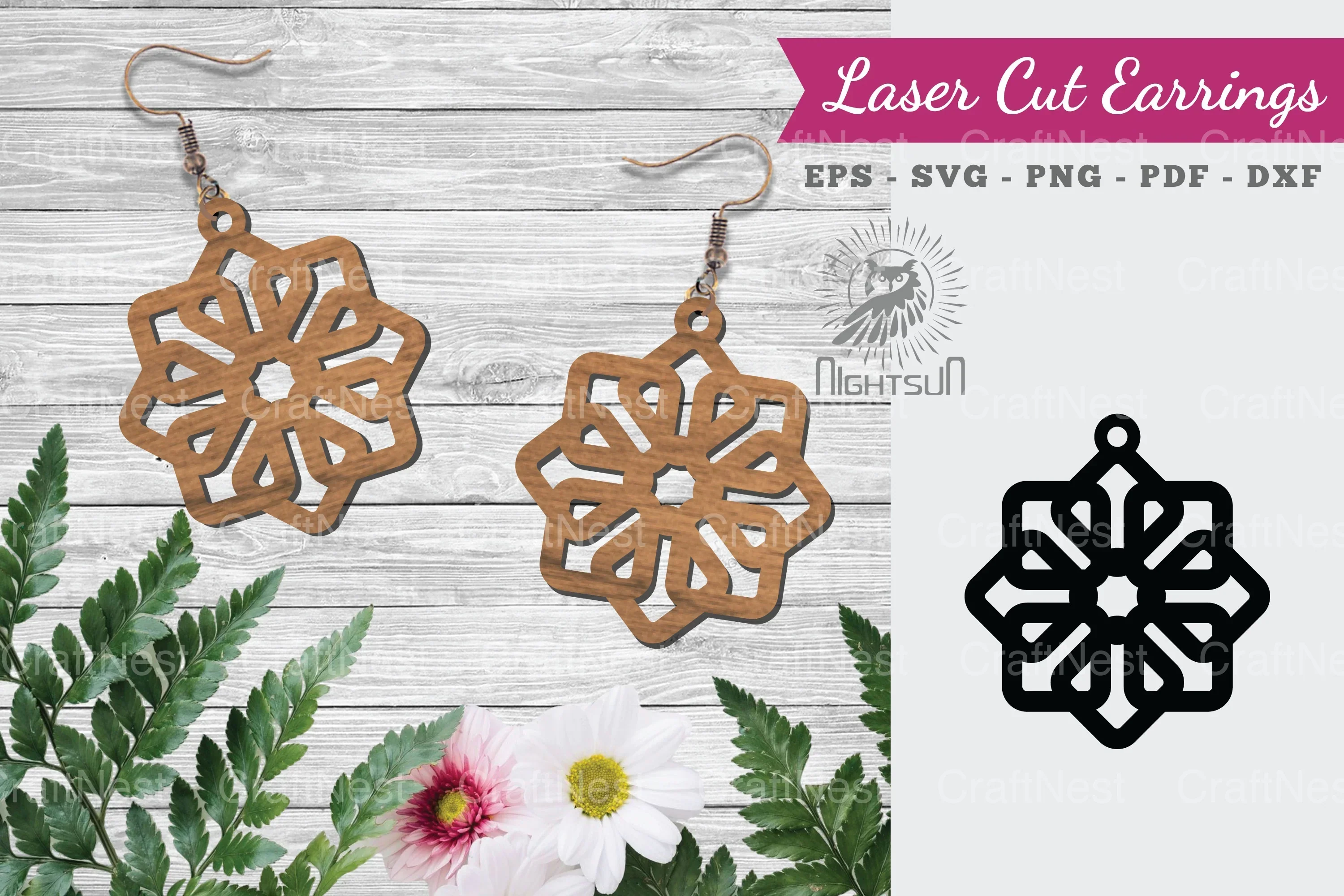 Laser Cut Earrings SVG Bundle