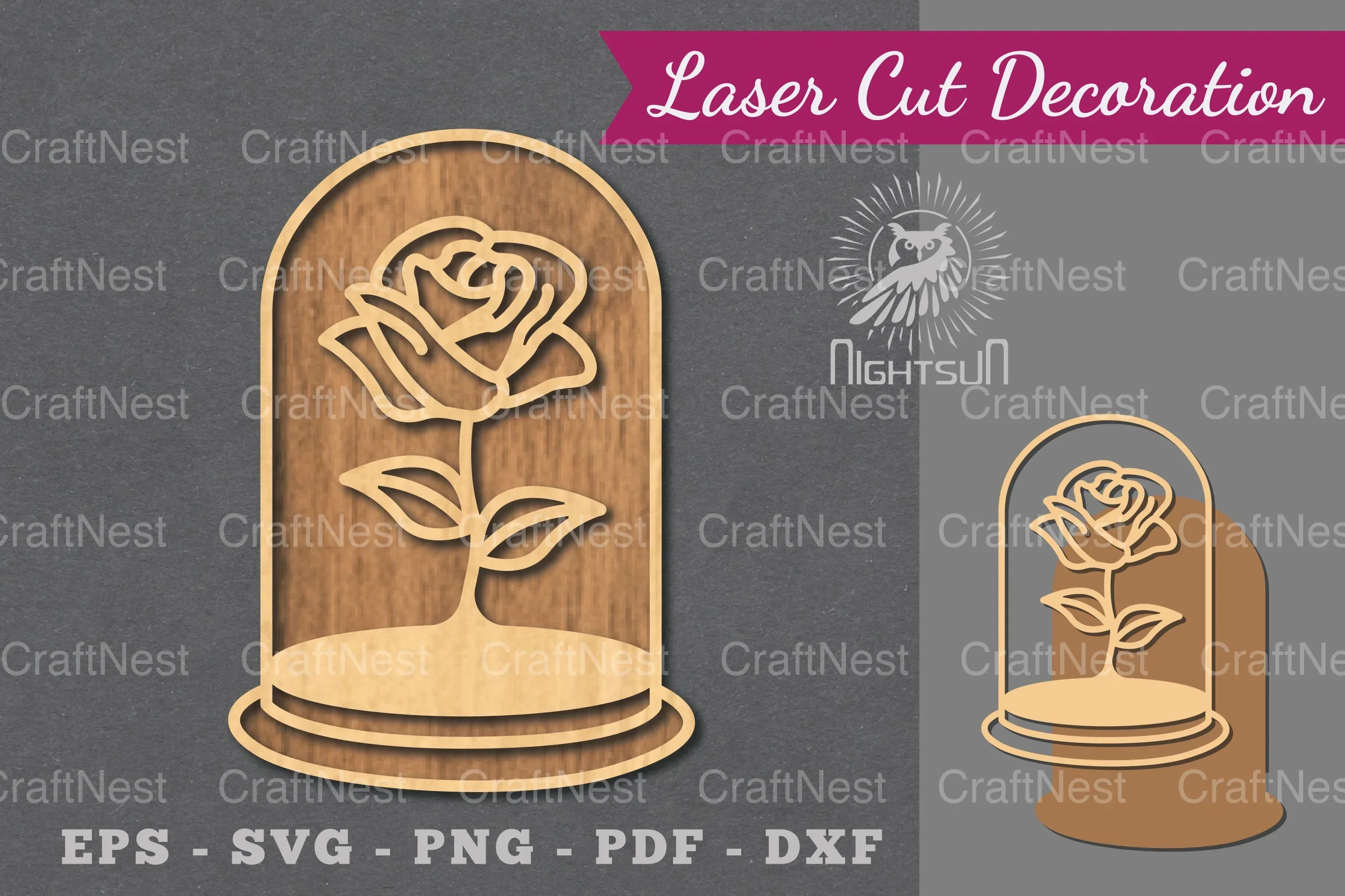 Laser Cut Flower Tube Decorations Bundle