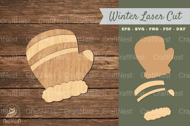 Laser Cut Gloves Decoration SVG Bundle