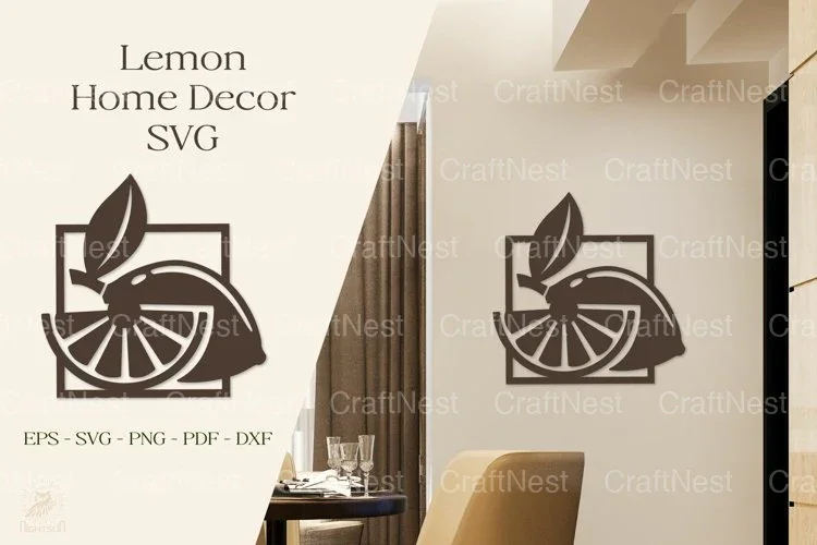 Lemon Home Decor Fruits Clipart Bundle