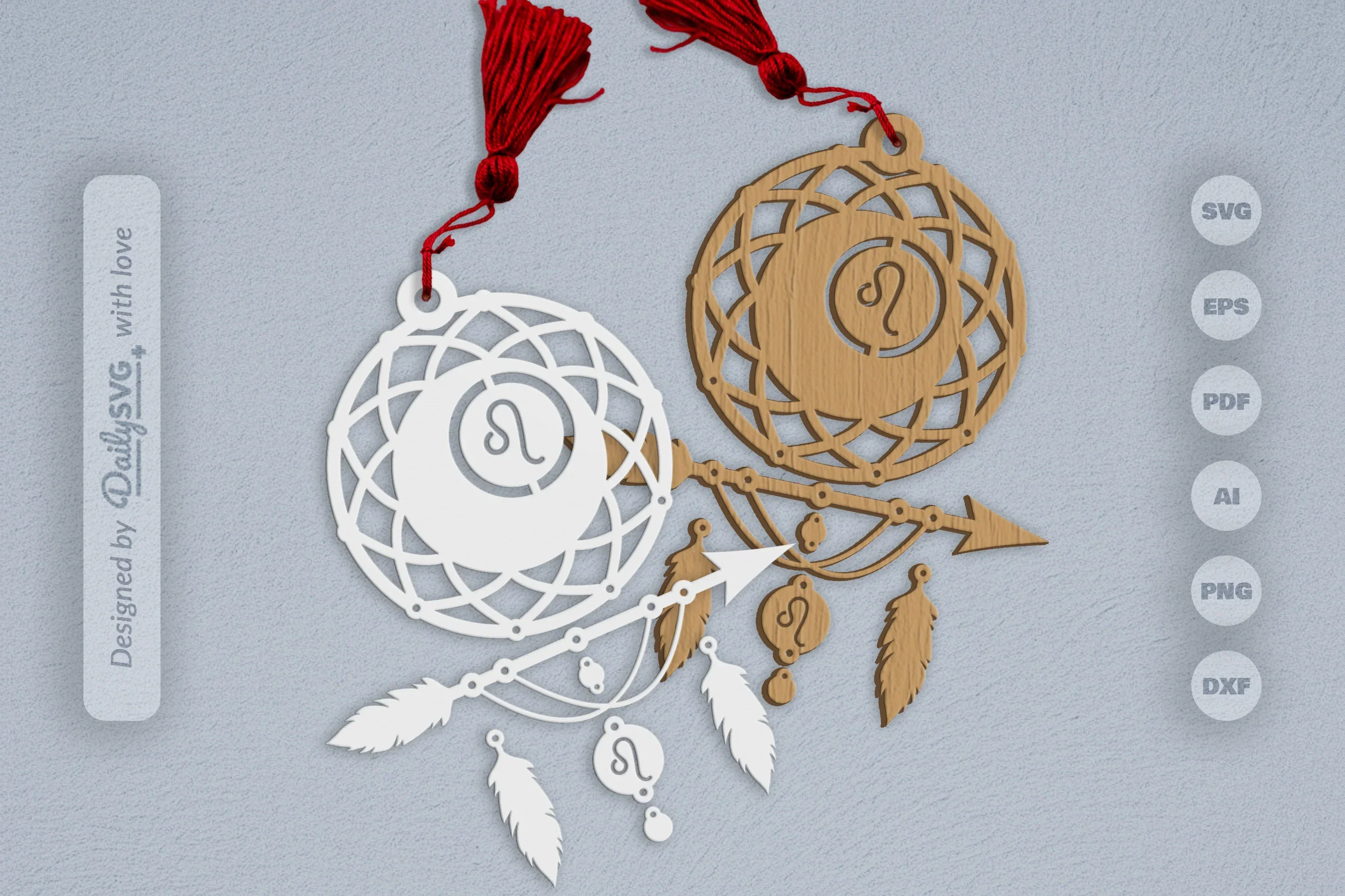 Leo Dream Catcher Set SVG Bundle