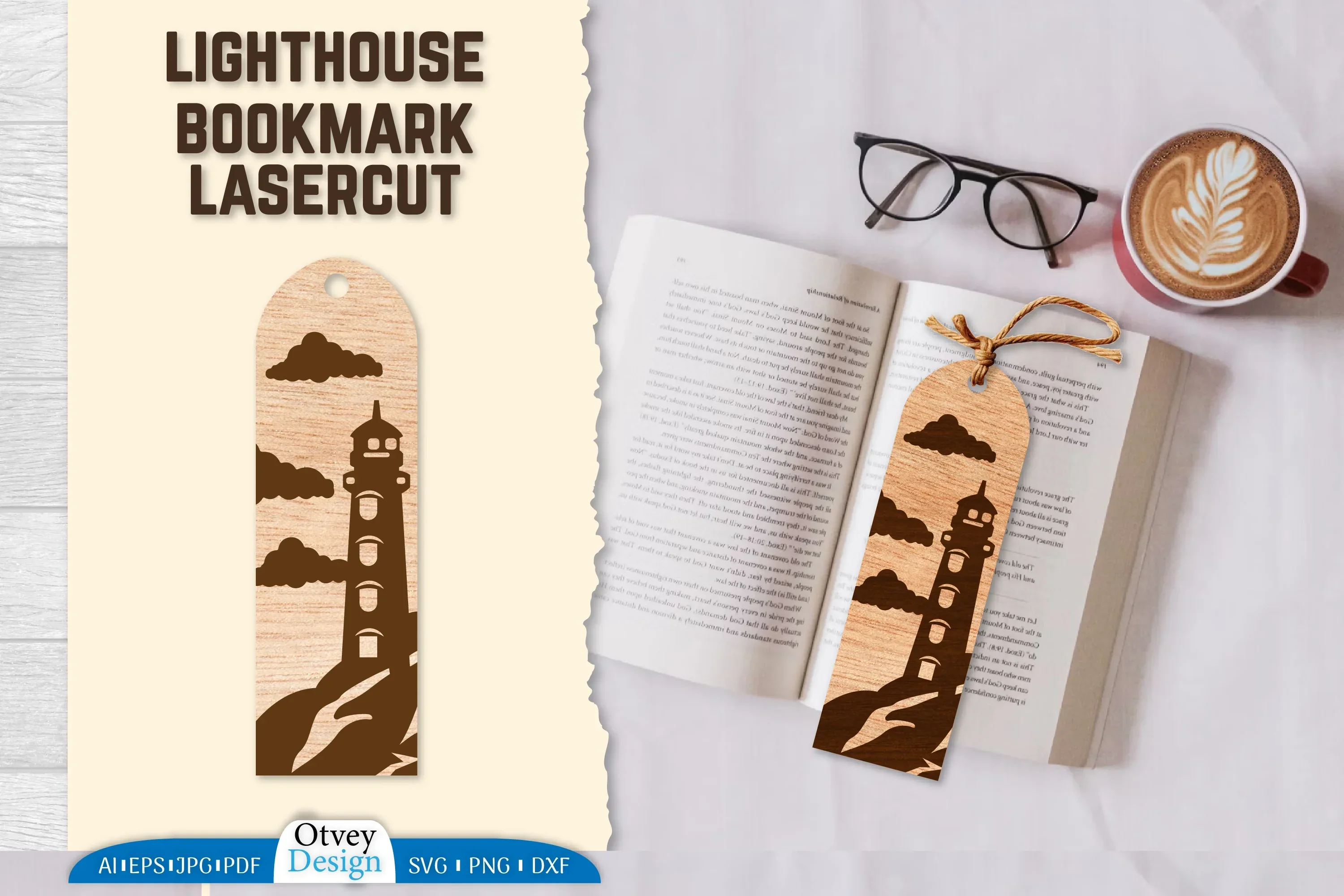 Lighthouse Bookmark SVG Bundle