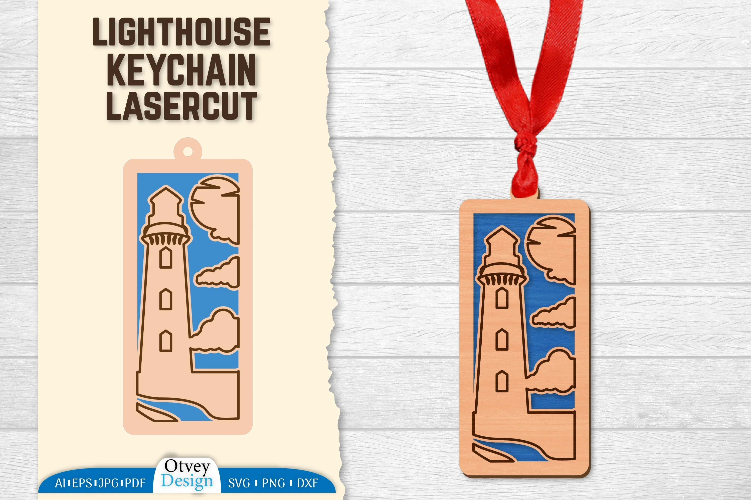 Lighthouse Lasercut Ornament SVG Bundle