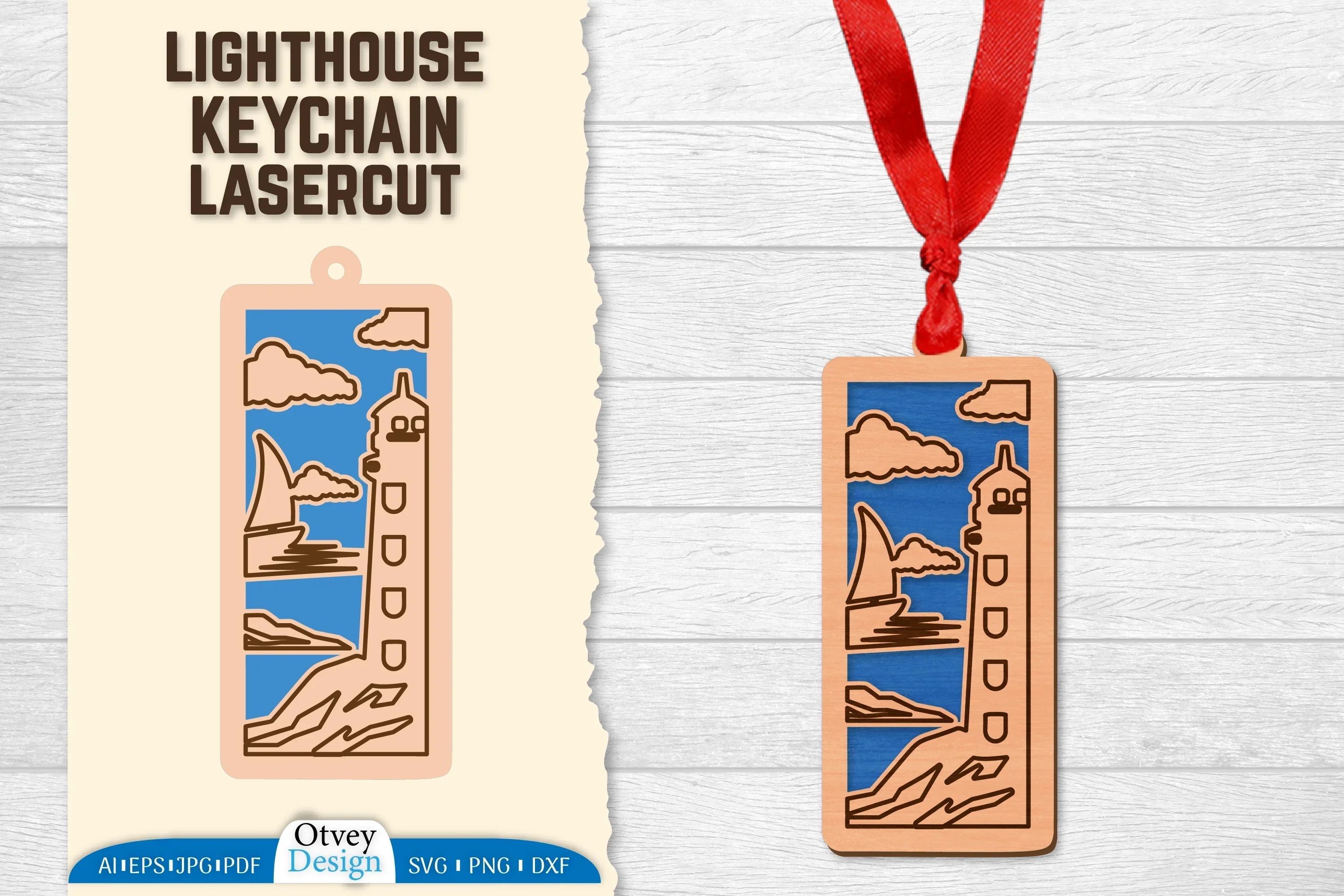 Lighthouse Lasercut Ornament SVG Bundle