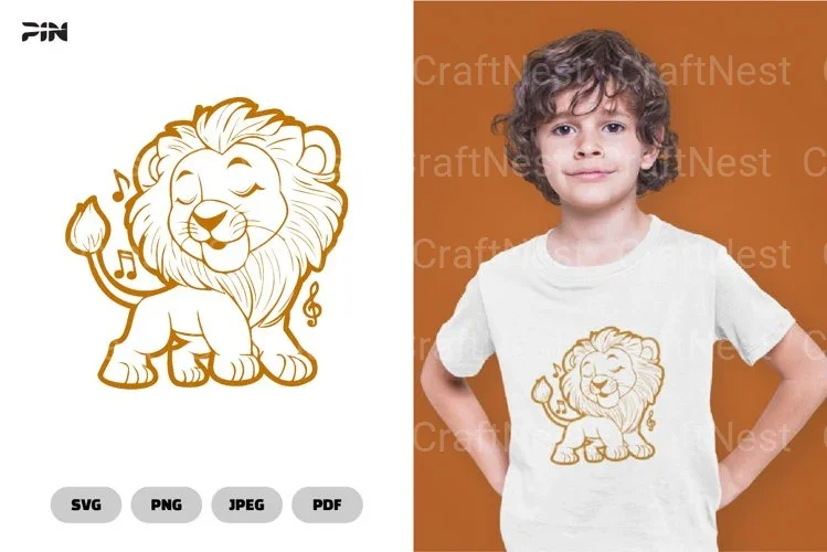 Lion Cartoon Clipart Bundle