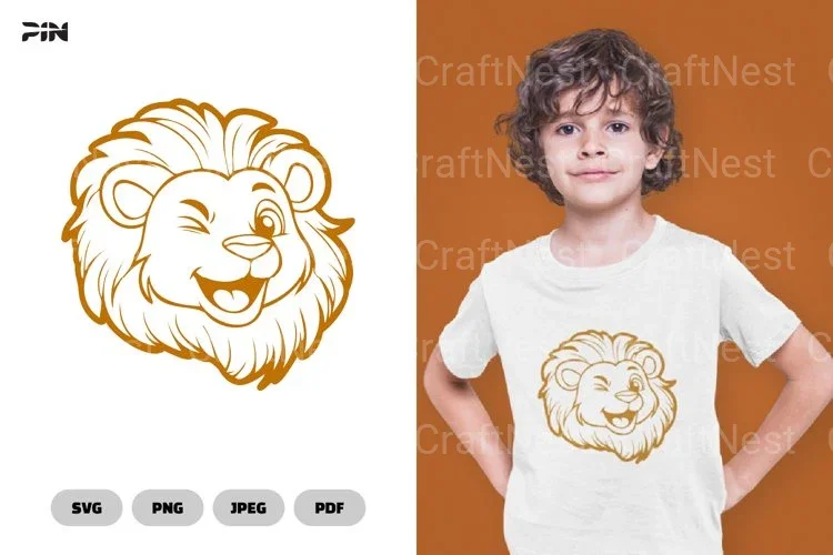 Lion Cartoon Clipart Bundle