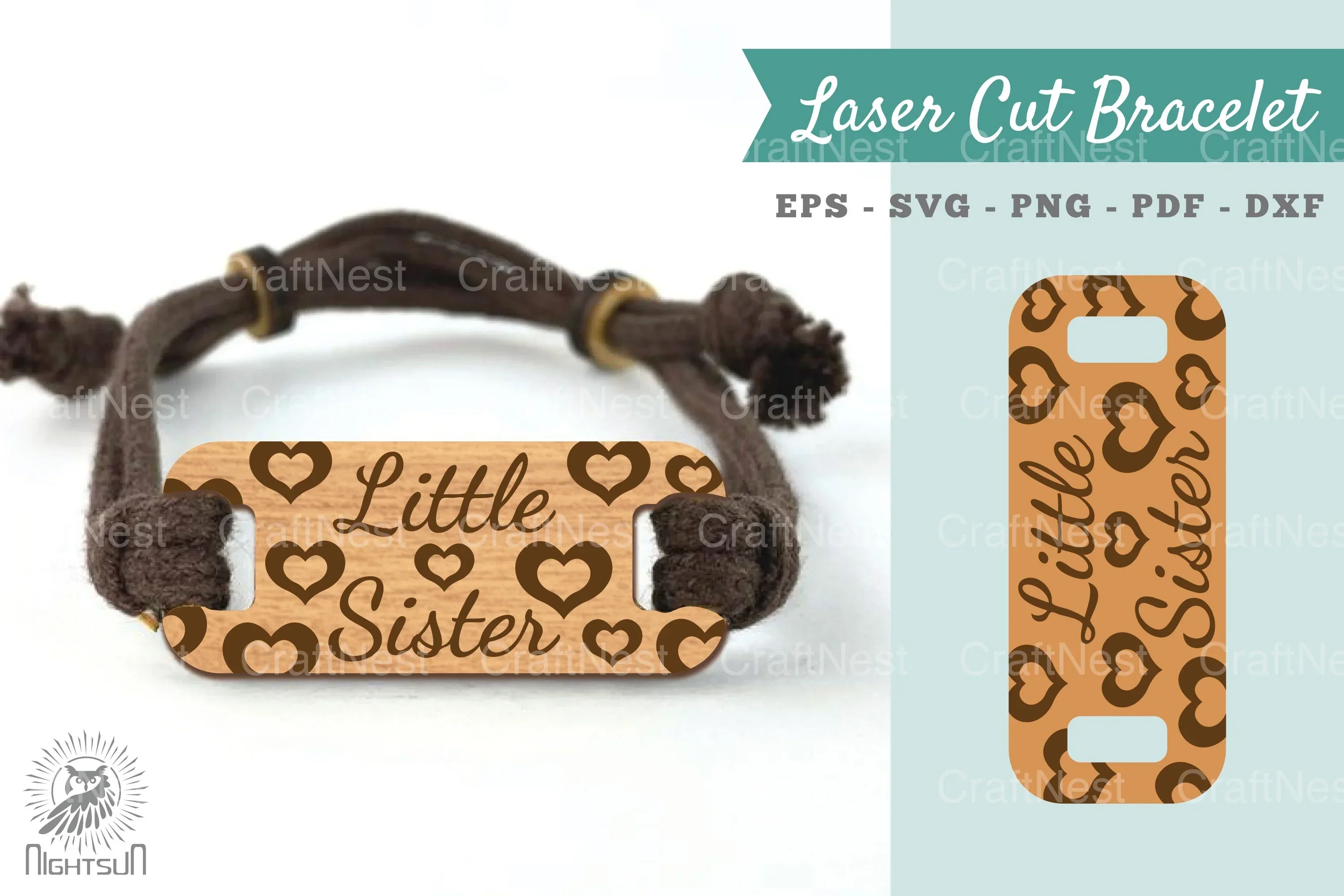 Little Sister Cut Bracelet Clipart Bundle
