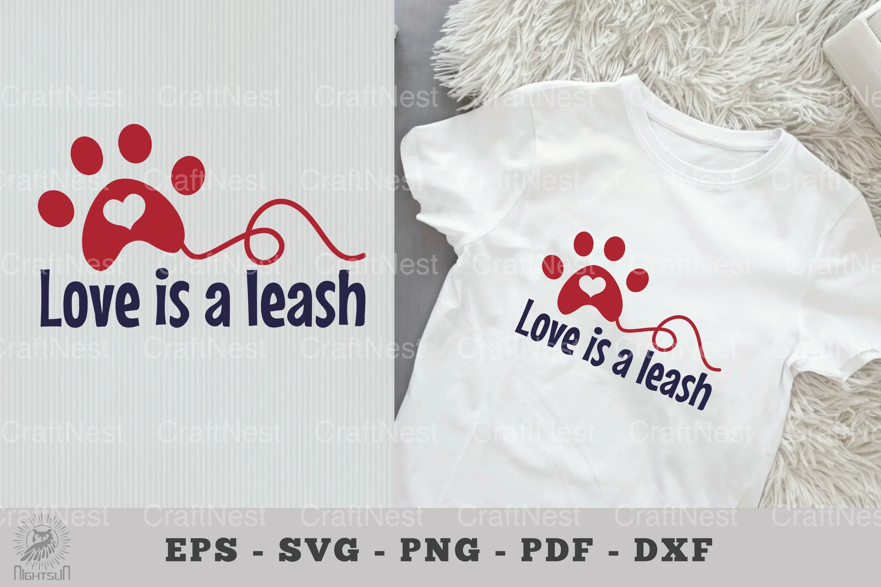 Love is a Leash: Dog Quotes SVG Bundle