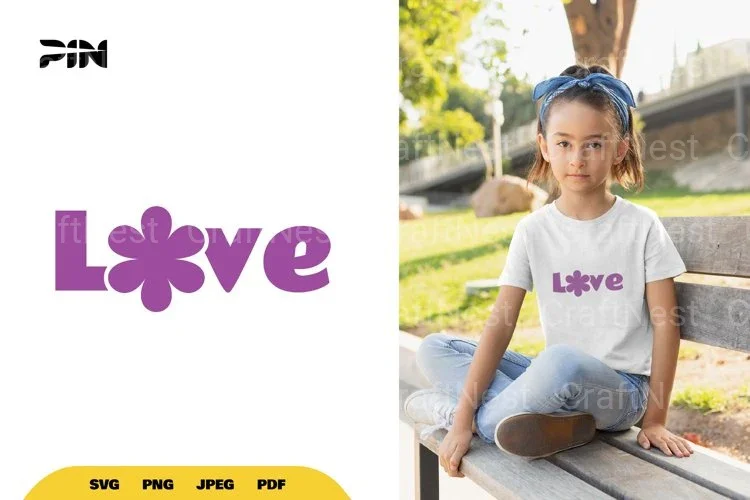 Love Love Flower Clipart Bundle