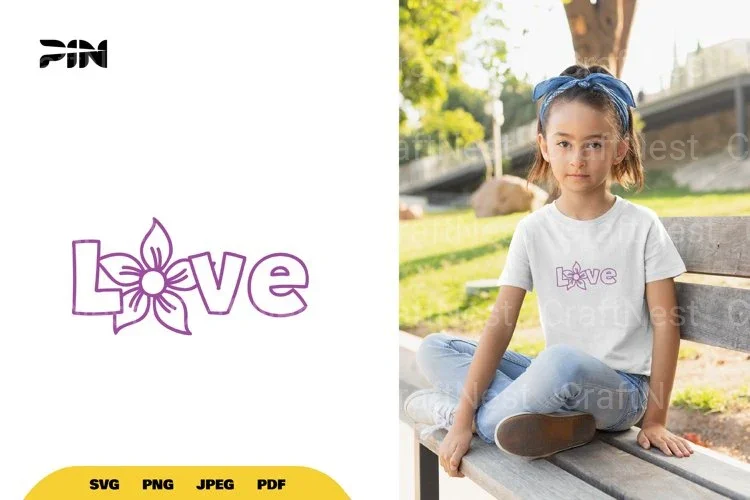 Love Love Flower SVG Bundle