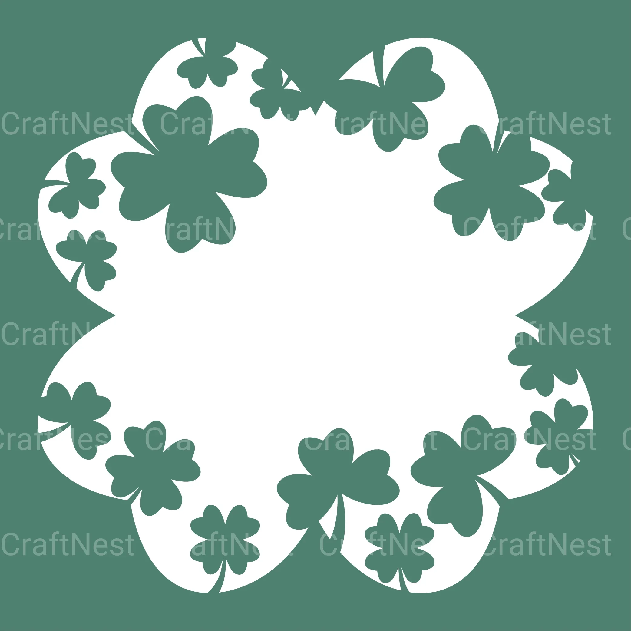 Lucky Clover 3D Layered Papercut Clipart Bundle - Image 5