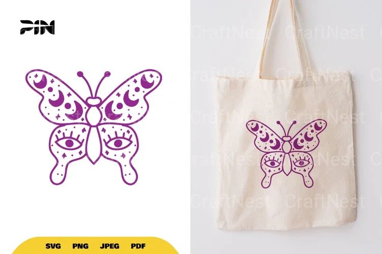 Magical Celestial Butterfly SVG Bundle