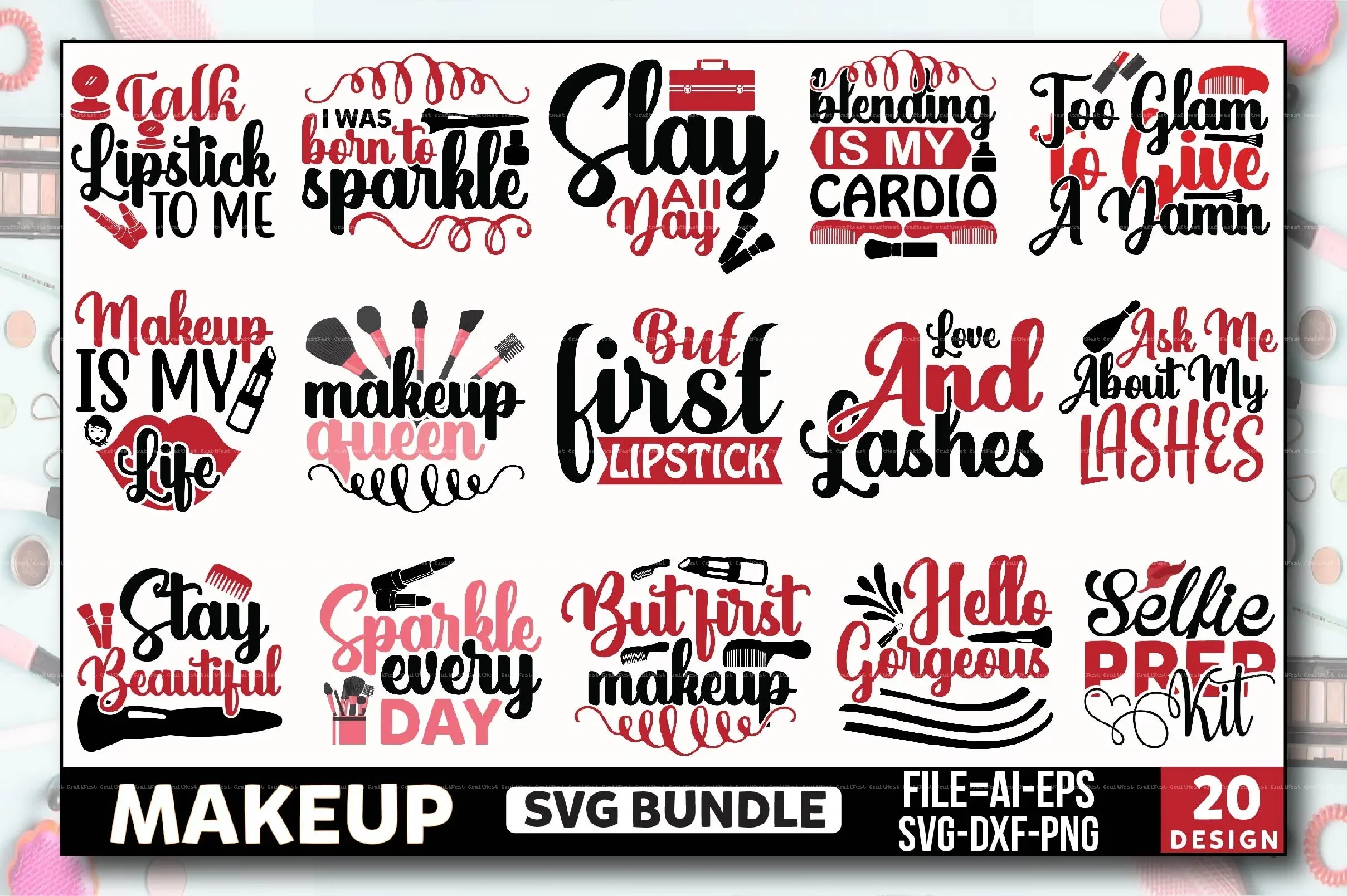 Makeup Design SVG Bundle - Image 2