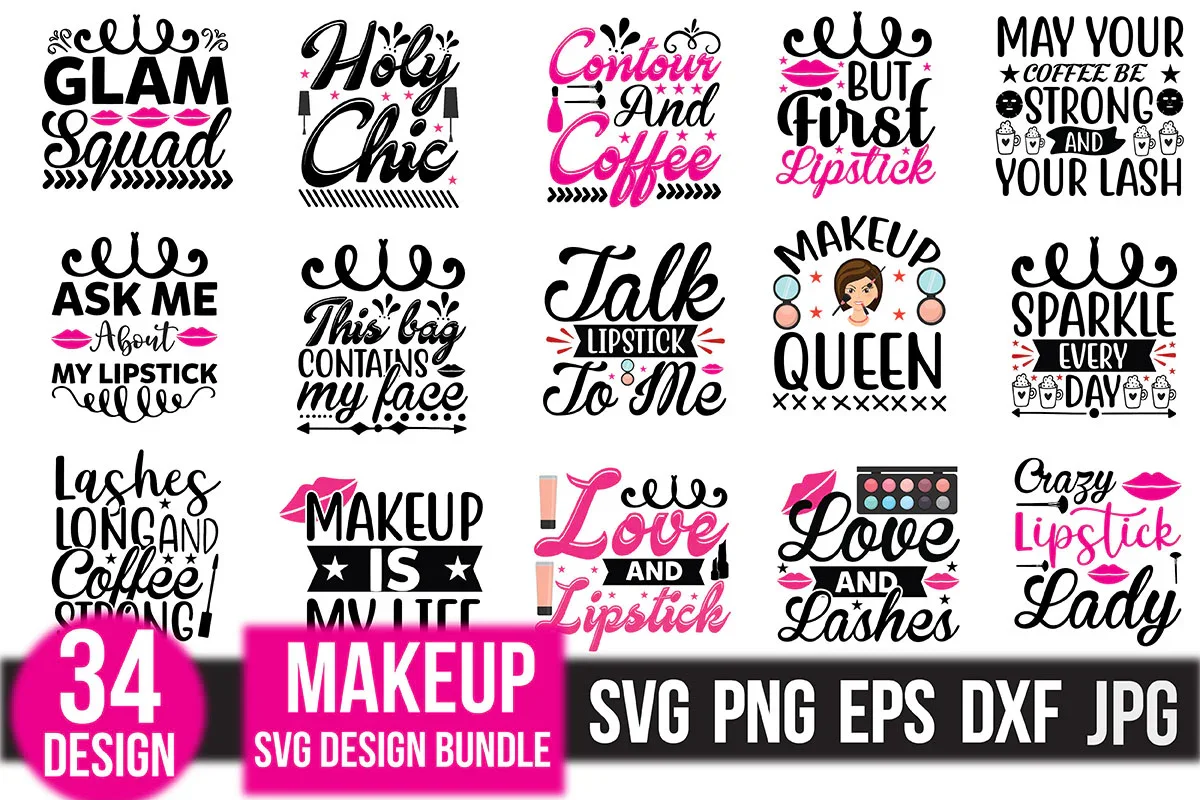 Makeup SVG Bundle - Image 3