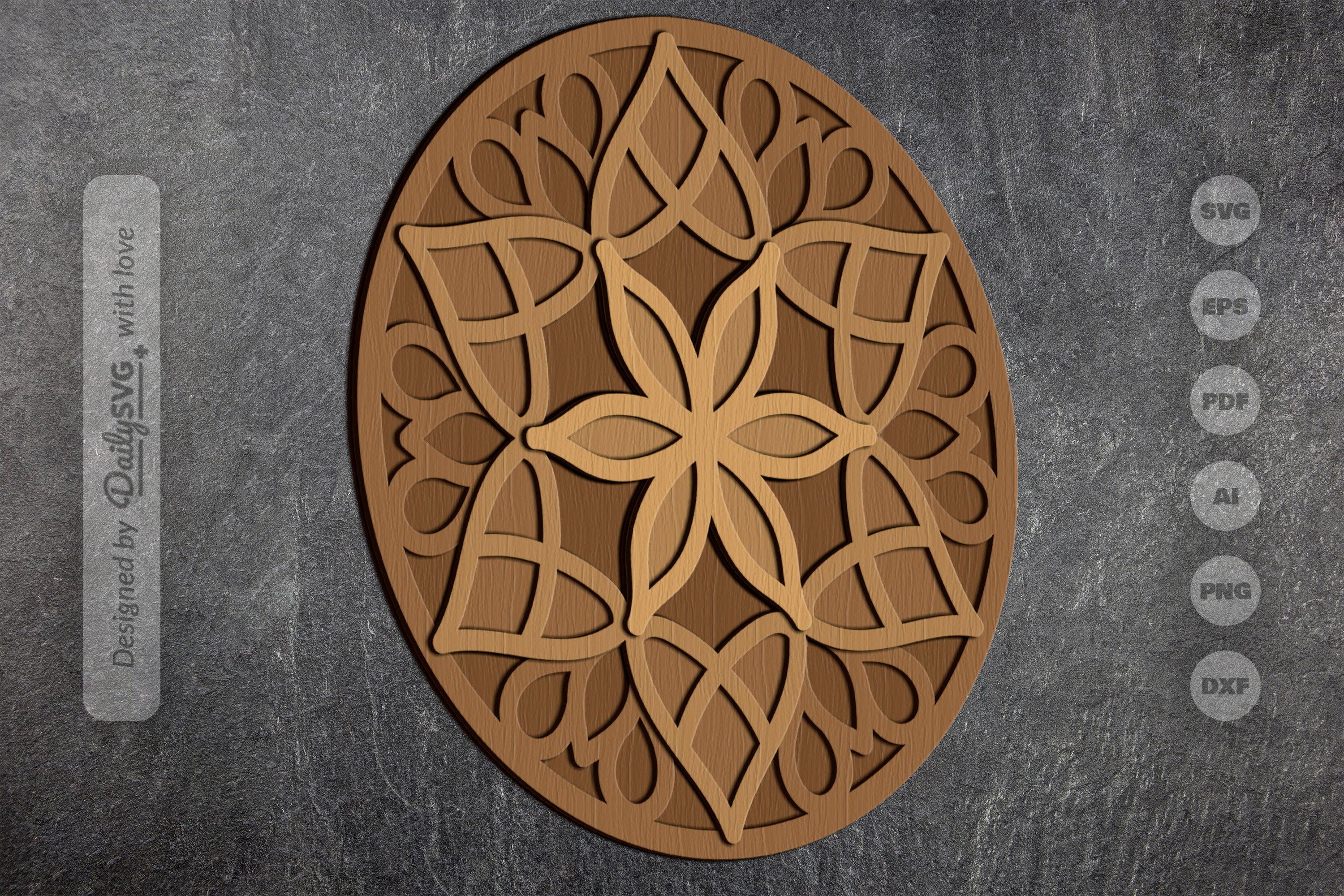 Mandala Art Laser Cut SVG Bundle