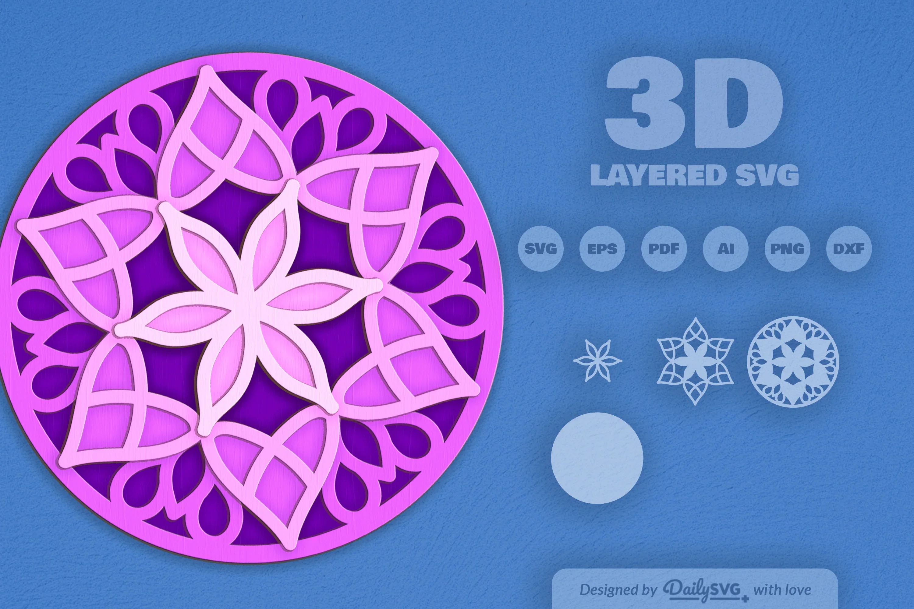 Mandala Art Laser Cut SVG Bundle - Image 2