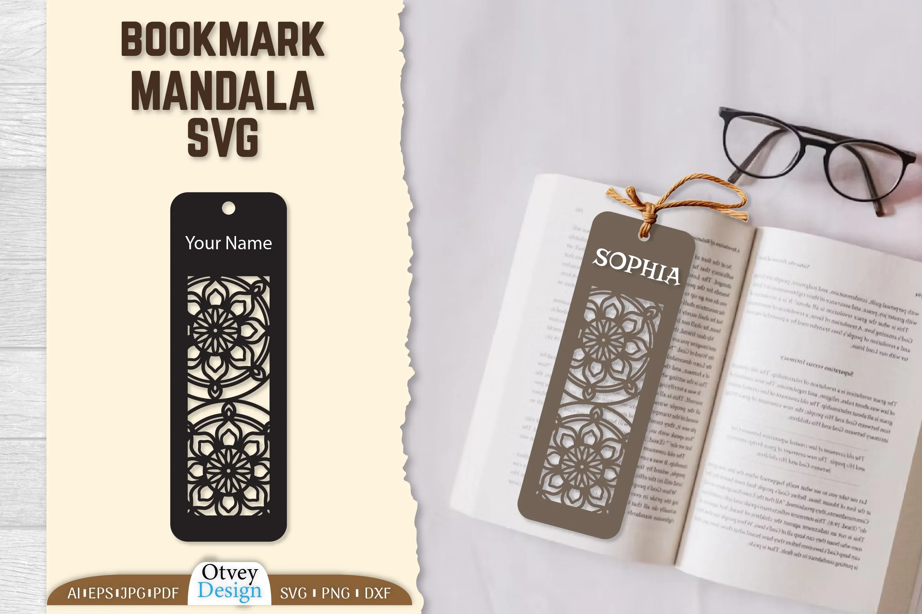 Mandala Bookmark SVG Bundle