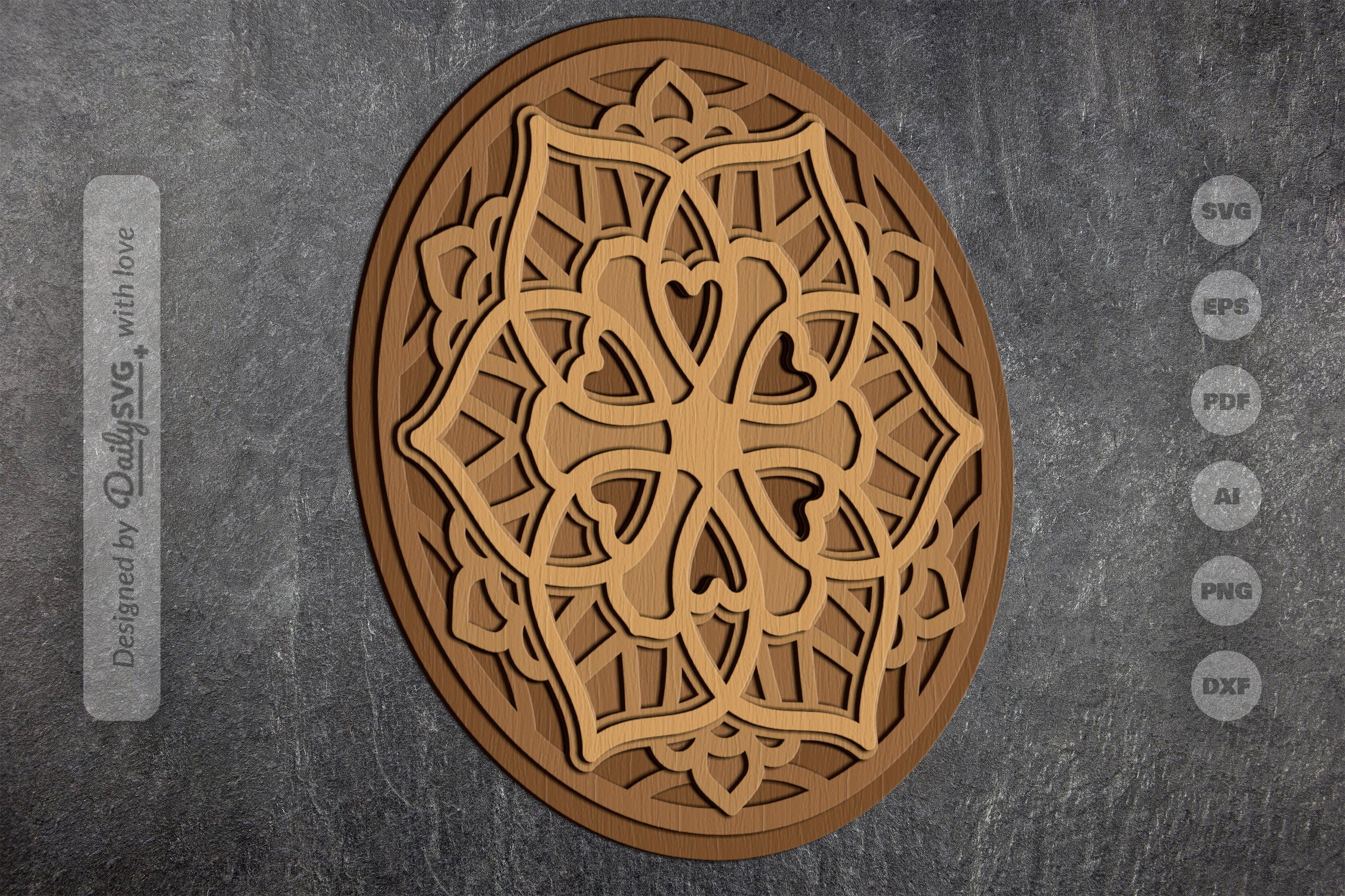 Mandala Deco Laser Cut SVG Bundle - Image 3
