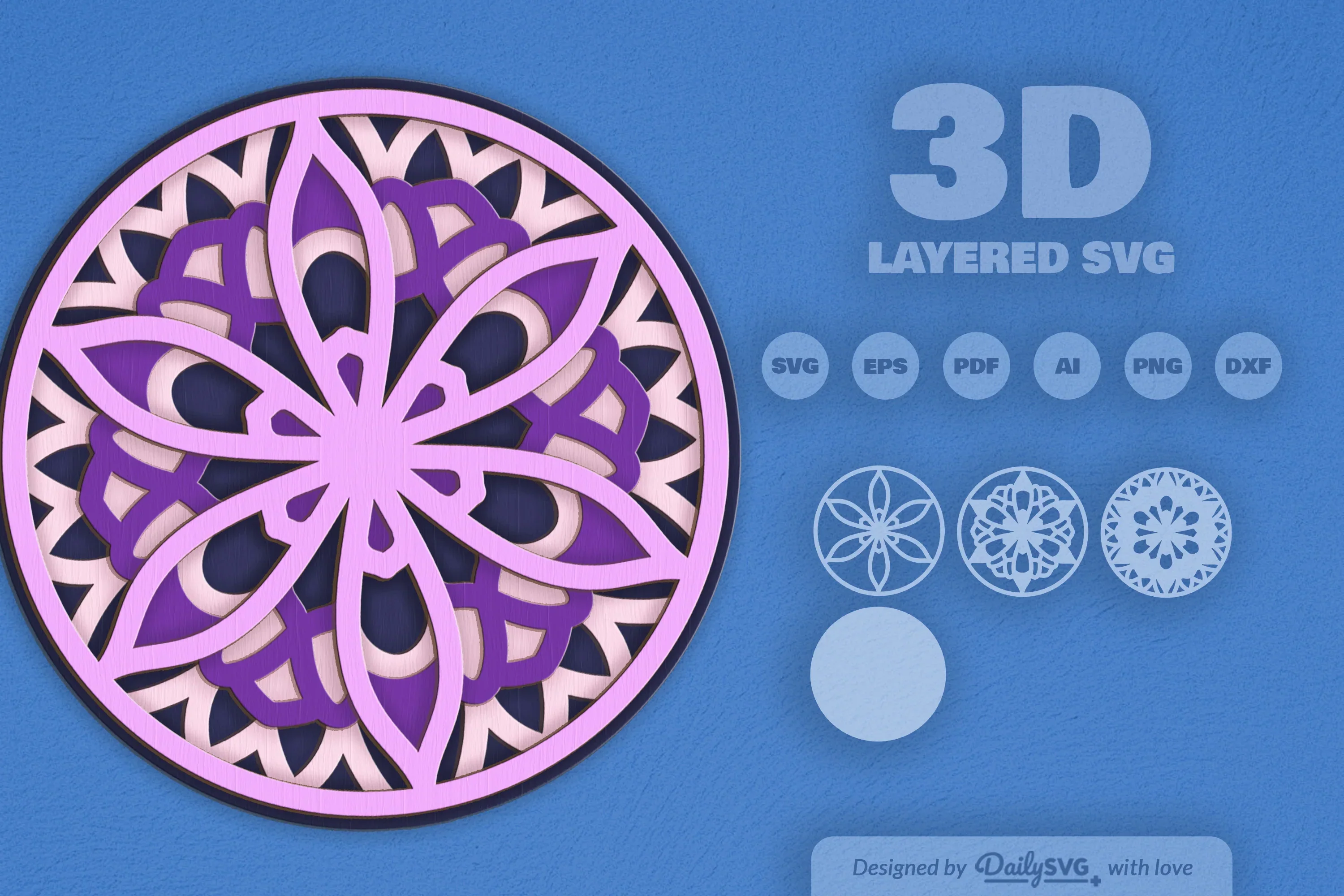 Mandala Decoration Laser Cut SVG Bundle - Image 2