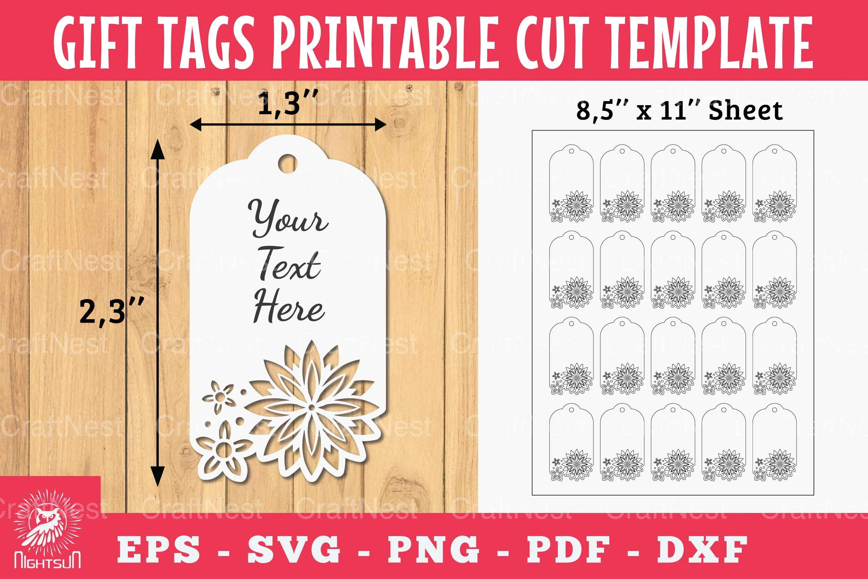 Mandala Gift Tags Printable Bundle